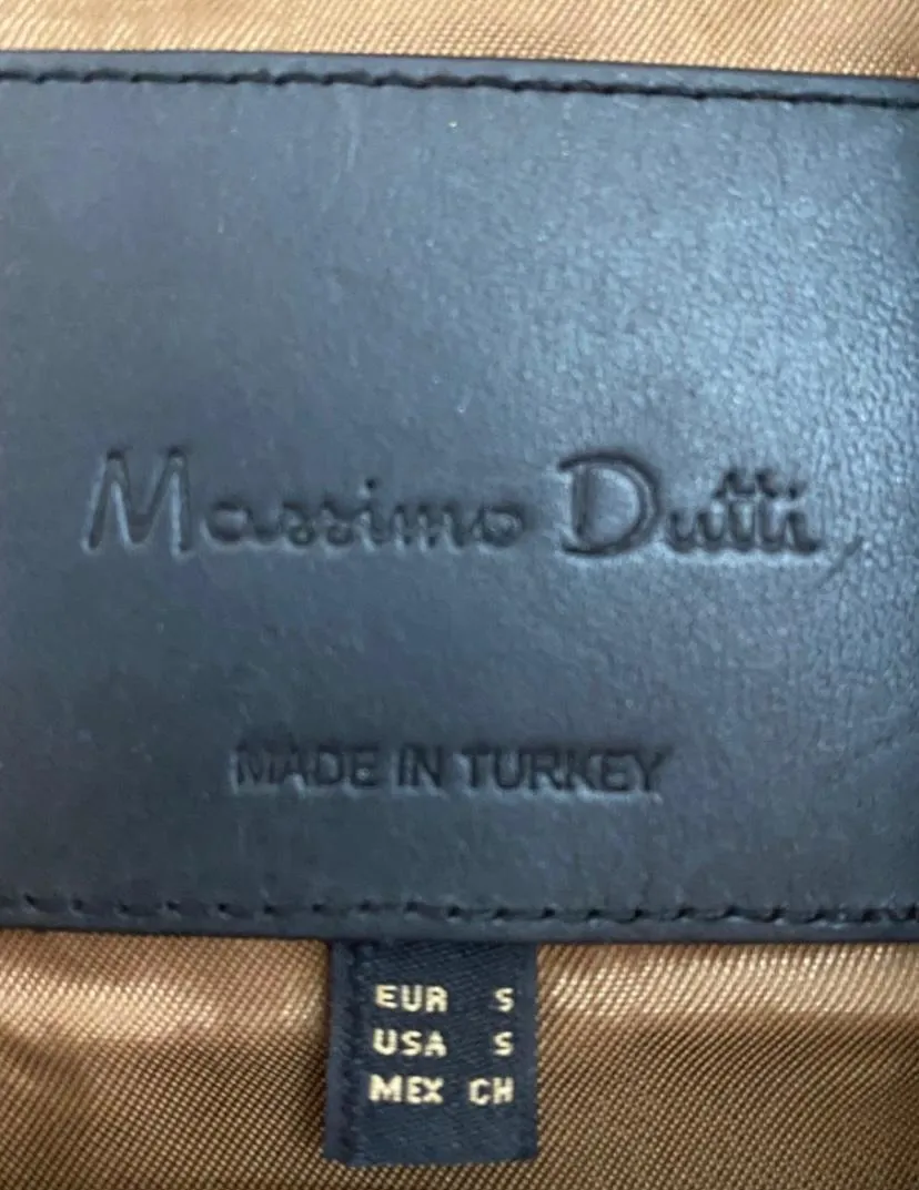 Veste en cuir Massimo Dutti