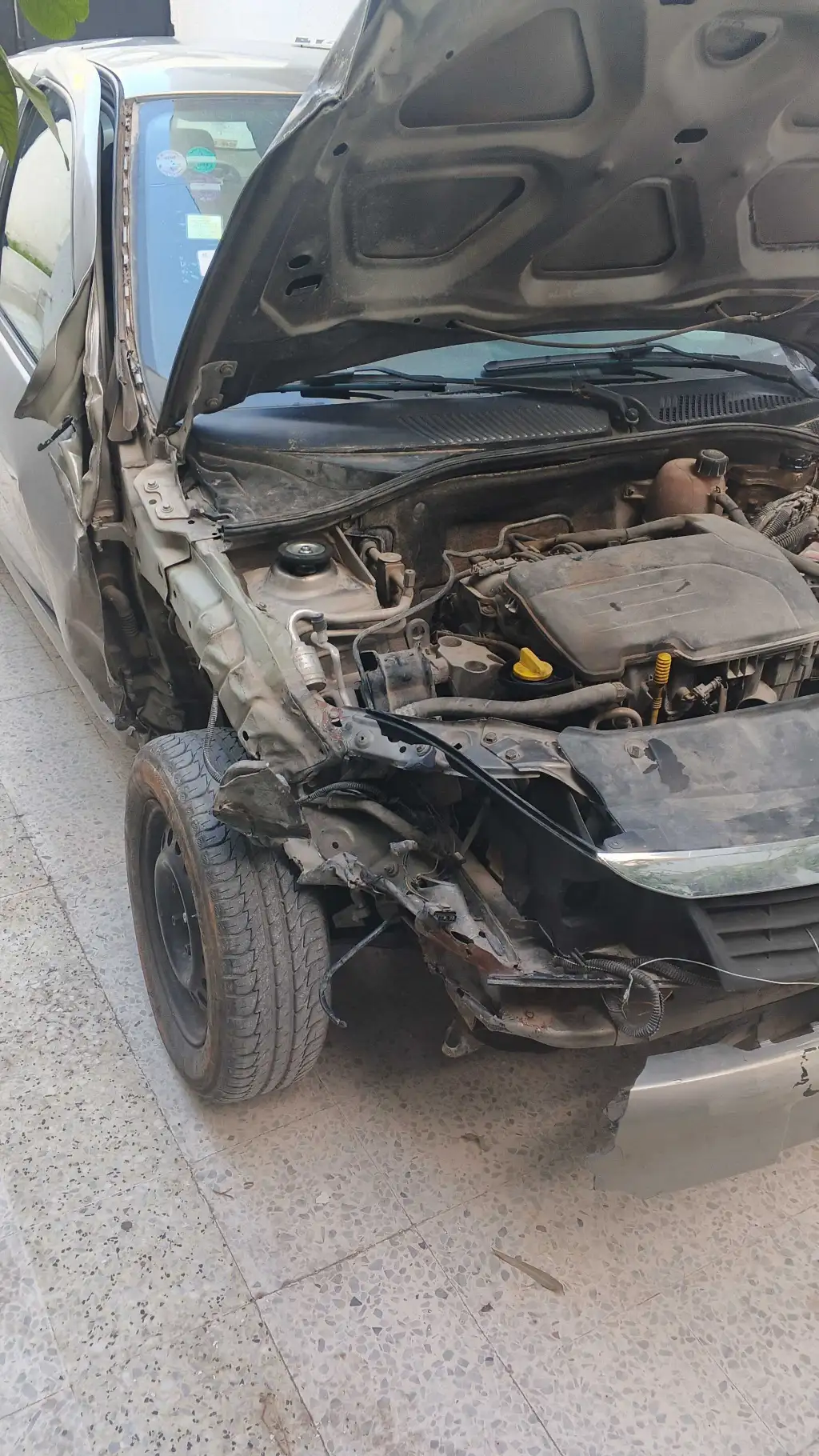 Symbole accidenté à vendre