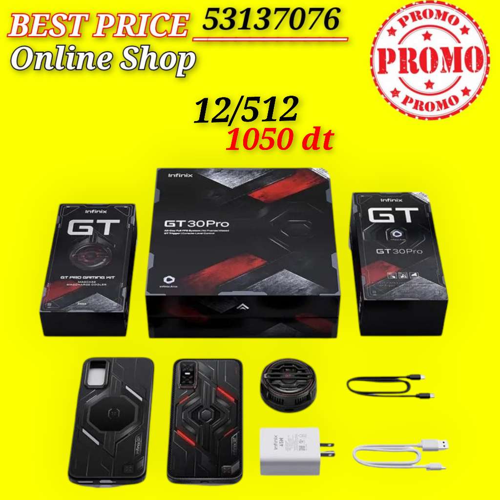 Infinix GT 30 PRO 5G  (12+12/512 ) Cacheté paquet fermé #Validé✔️
