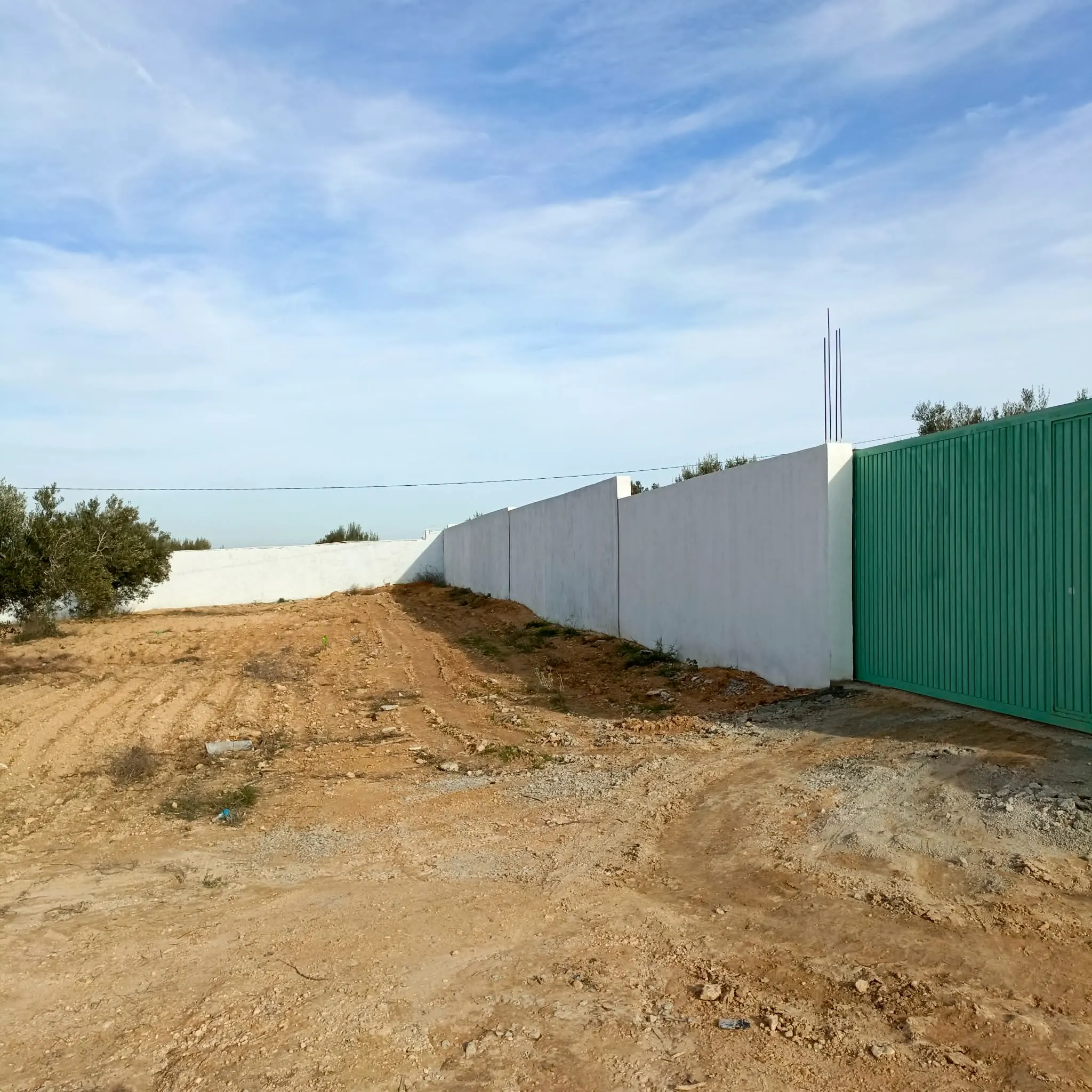 Av beau terrain de 600m proche hammamet yasmine