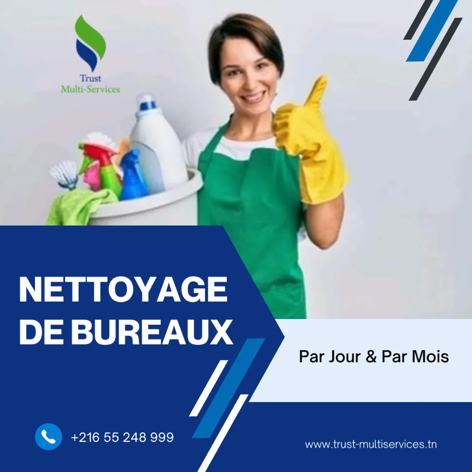 Femme de ménage par jour pour bureau au berges du lac