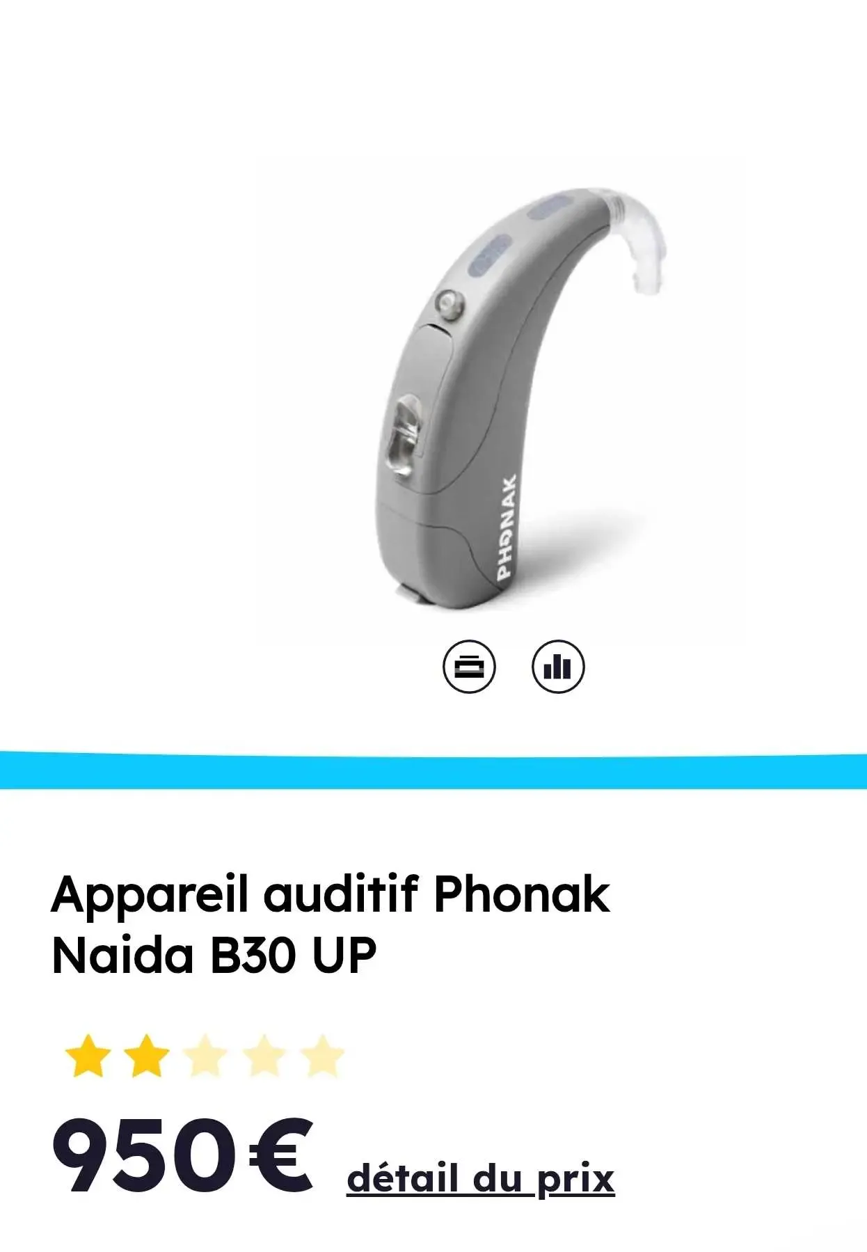 Aide Auditive Phonak importé jamais utilisé