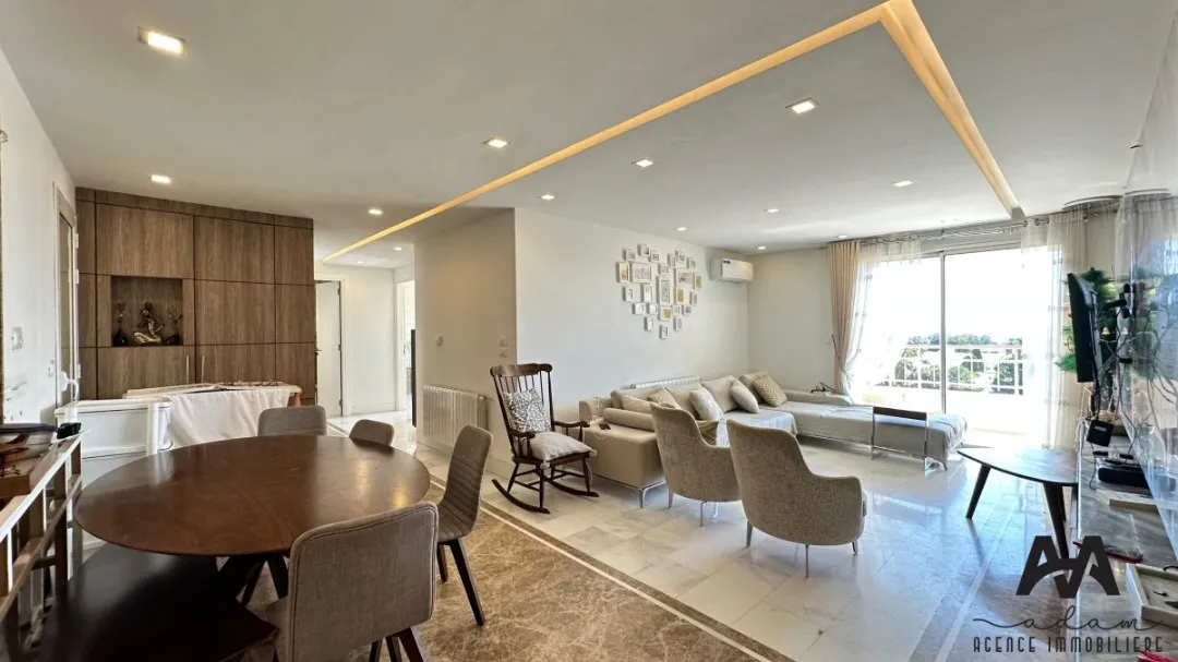 appartement S+2 meublé vue de mer à Nabeul