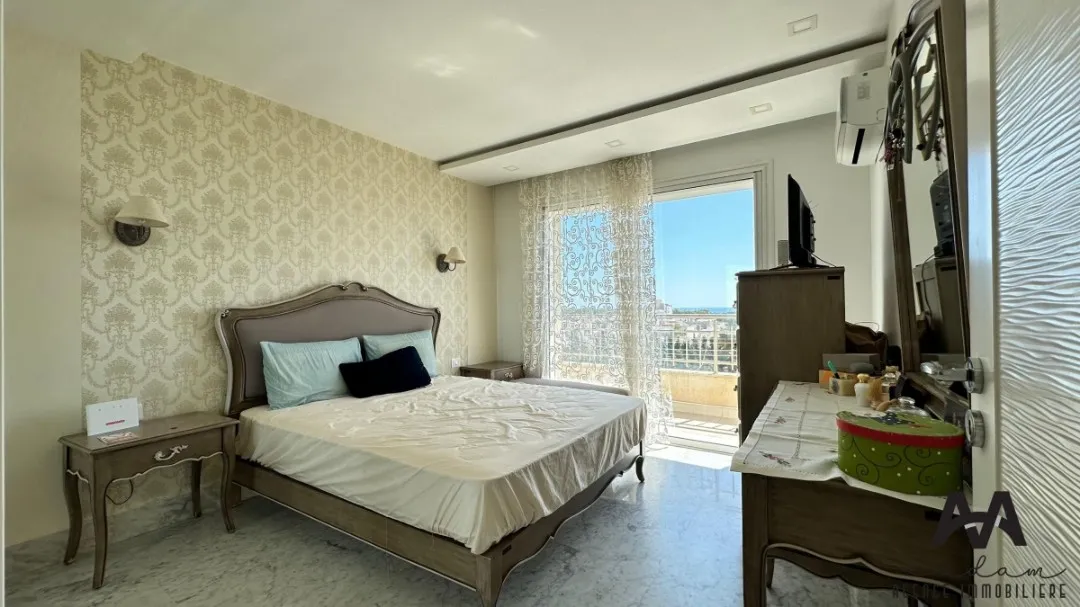 appartement S+2 meublé vue de mer à Nabeul