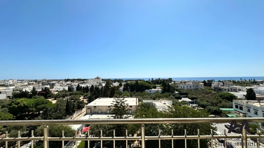 appartement S+2 meublé vue de mer à Nabeul