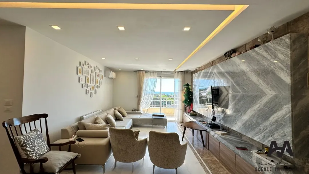 appartement S+2 meublé vue de mer à Nabeul