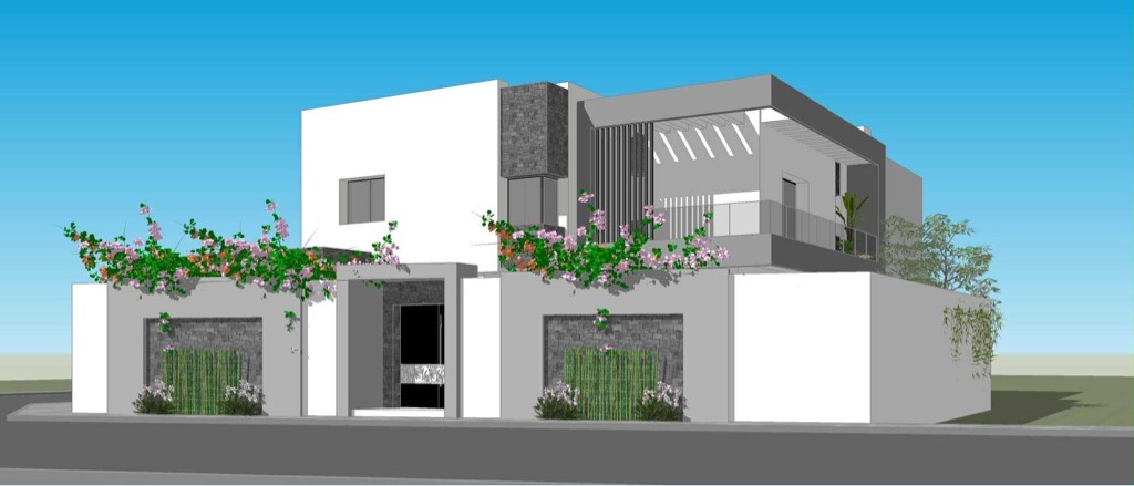 đĄ Ă vendre : Duplex S+5 haut standing SUR PLAN avec piscine, jardin et double garage