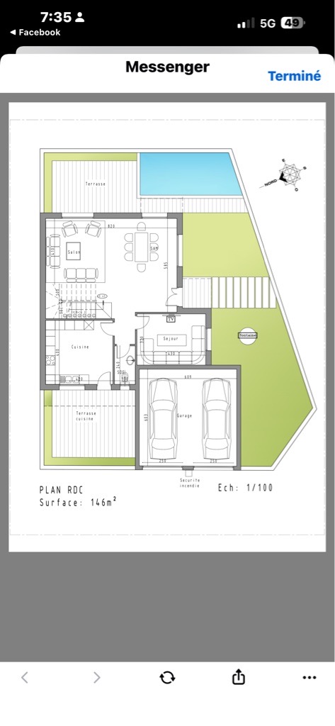 đĄ Ă vendre : Duplex S+5 haut standing SUR PLAN avec piscine, jardin et double garage