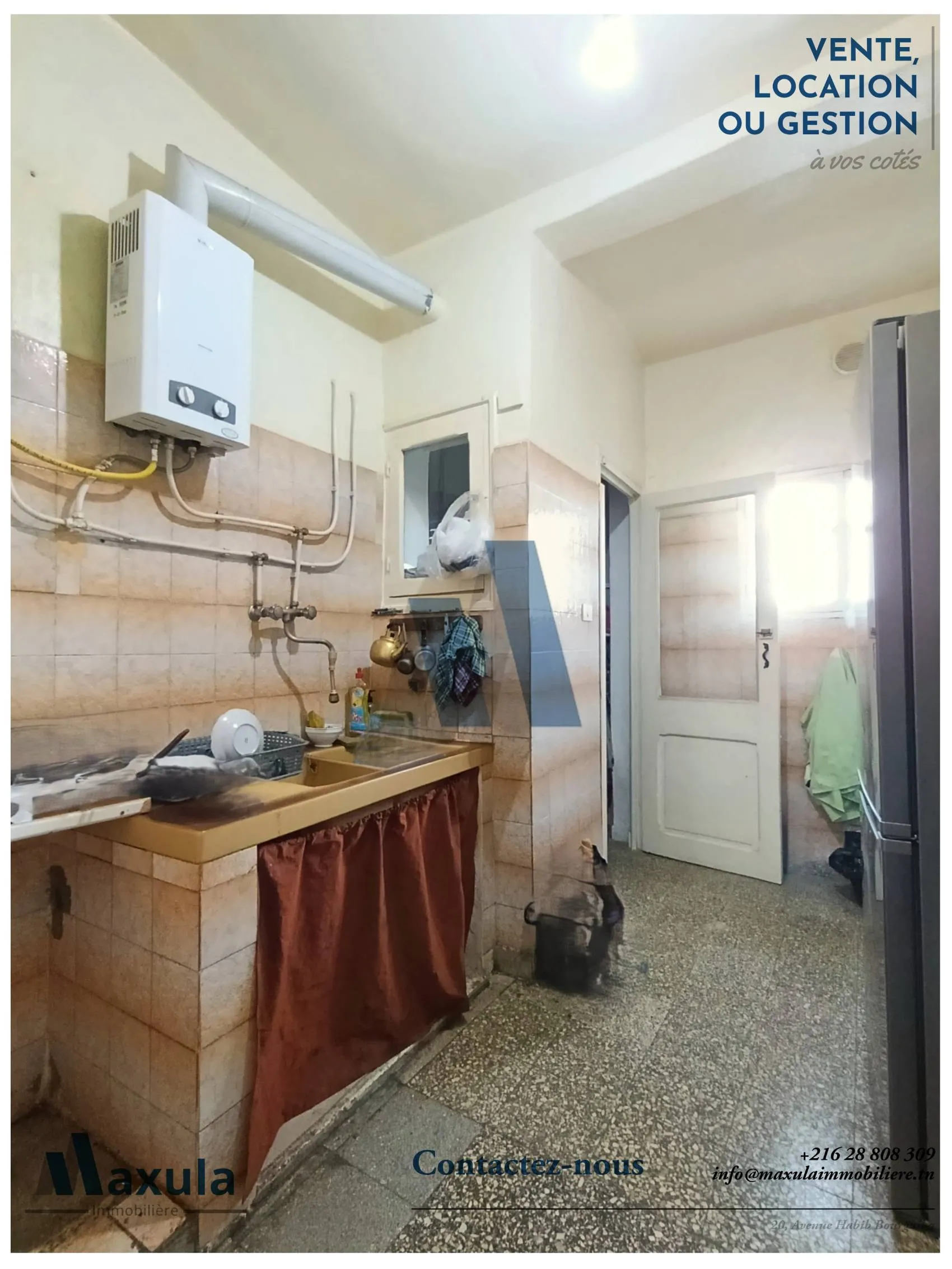 À VENDRE APPARTEMENT S+2 AU 1ER ÉTAGE À RADES SNIT