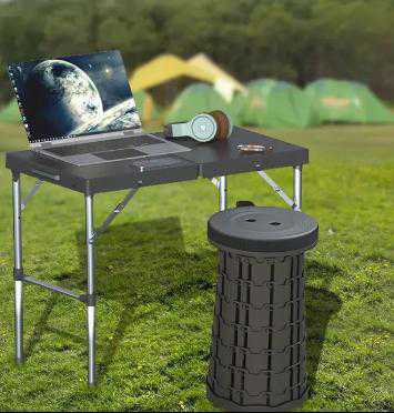 Ensemble de table et tabourets pliants