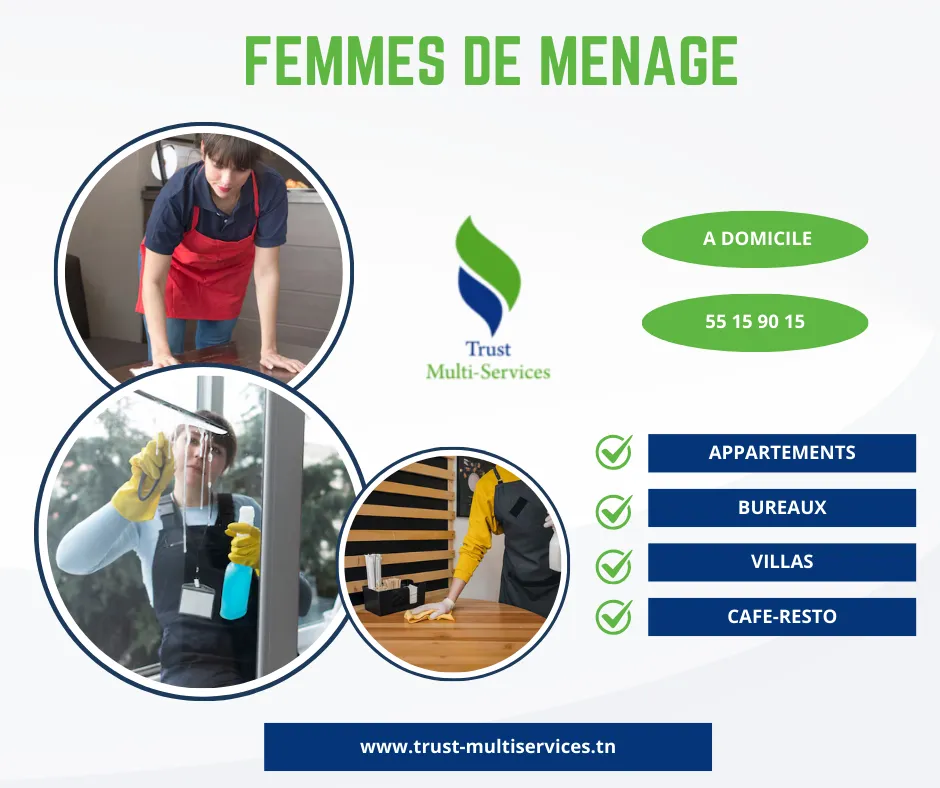 femme de menage par jour a elmenzah