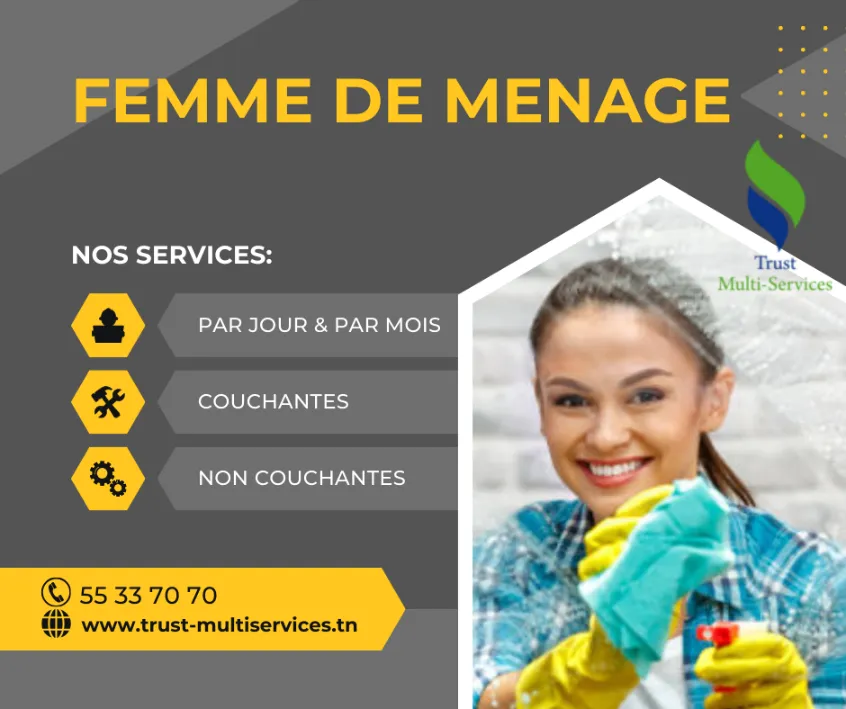 FEMME DE MENAGE PAR JOUR A BARDO