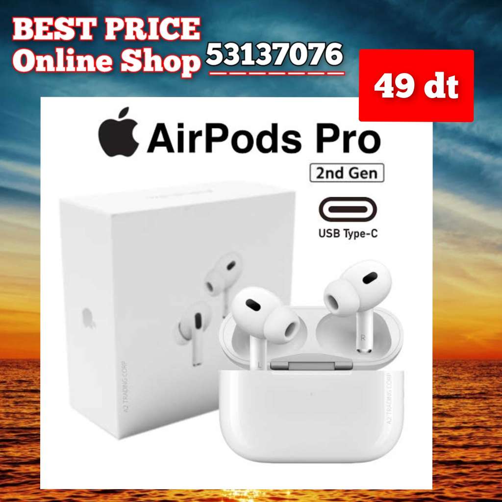 AirPods Pro 2nd Gen USB Type-C Cacheté.
➖PRIX FIIIX 49 dt
Vente en ligne ☎️53137076
