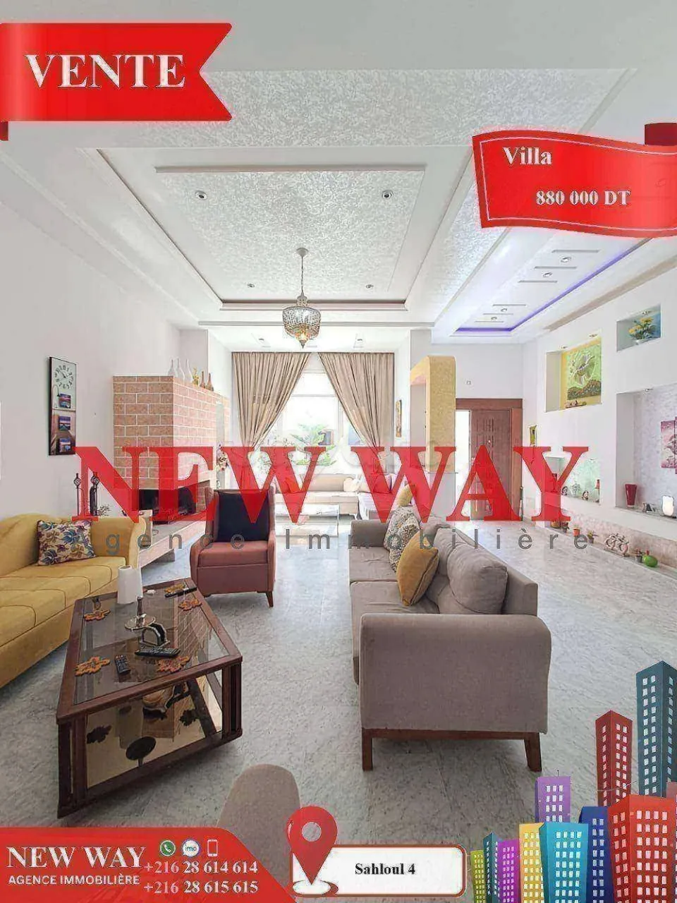 Villa à Sahloul 4 dans un quartier calme et Résidentiel