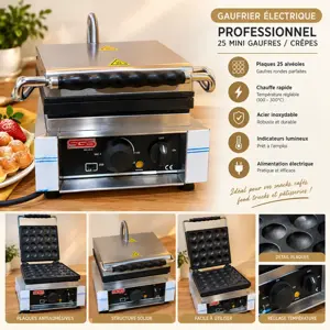 À VENDRE — GAUFRIER ÉLECTRIQUE PROFESSIONNEL FRIGOTECHNIQUE