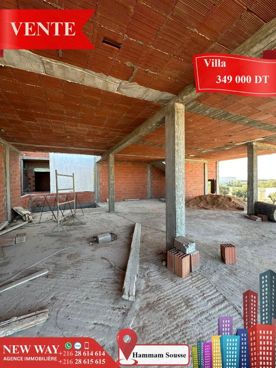 Villa inachevée à Hammam Sousse