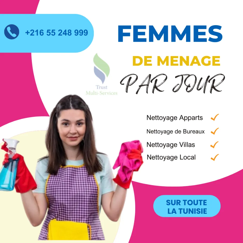 femme de ménage par jour a tunis