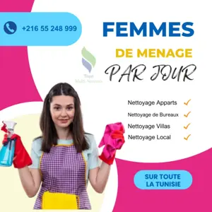 femme de ménage par jour a tunis 