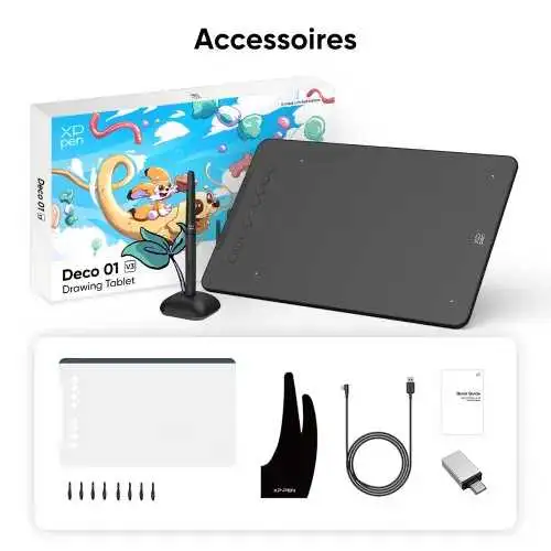 Tablette graphique Neuf, jamais utilisé  xp pen deco 01 v3
