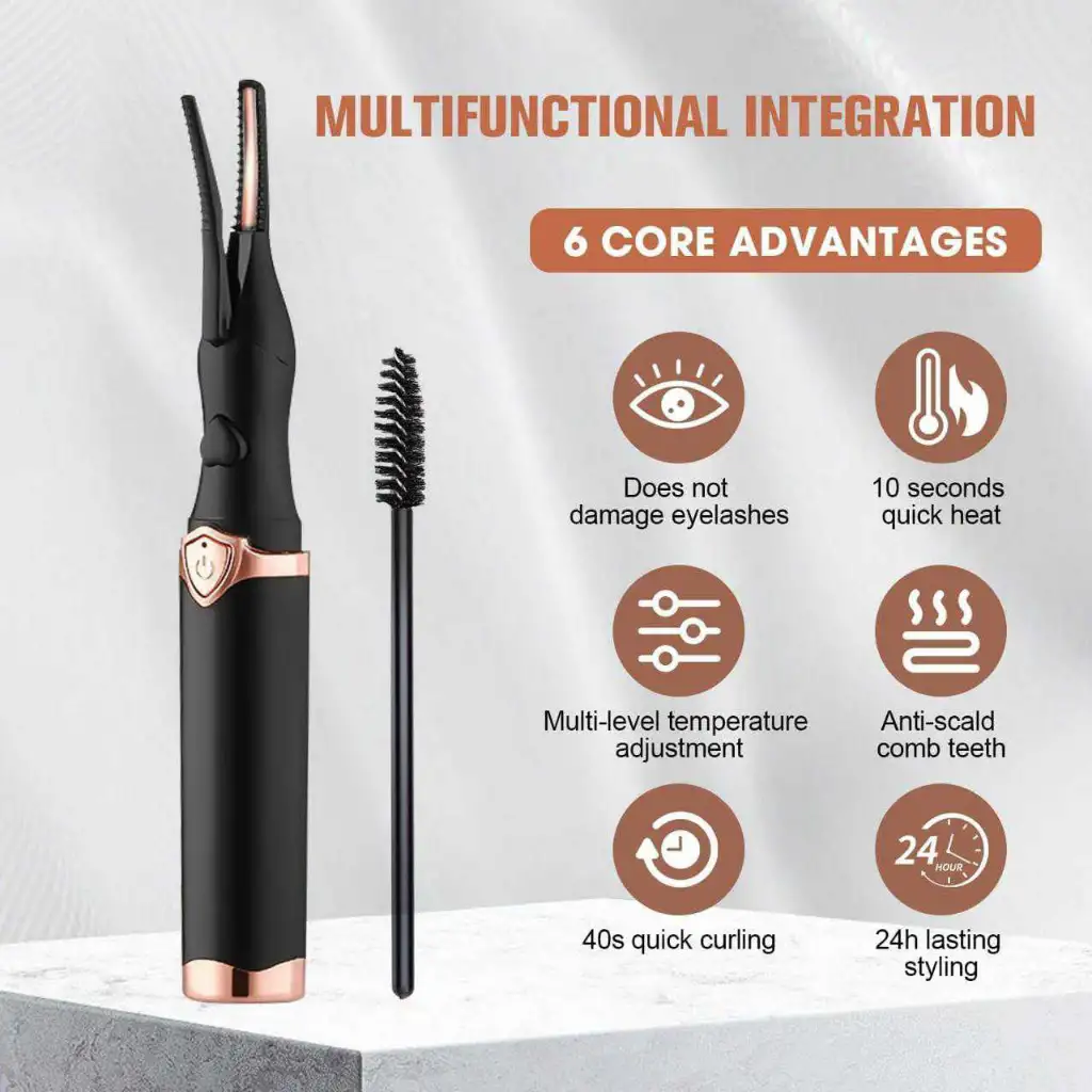 Recourbe-Cils Chauffant Électrique Rechargeable 2en1