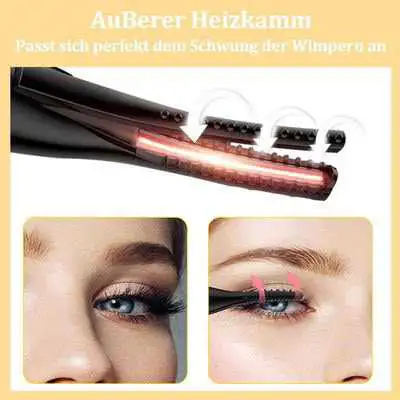 Recourbe-Cils Chauffant Électrique Rechargeable 2en1