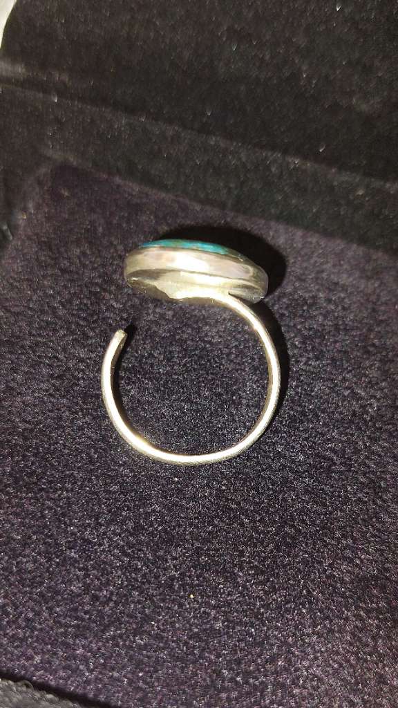 Bague en argent et Firouz Iranien