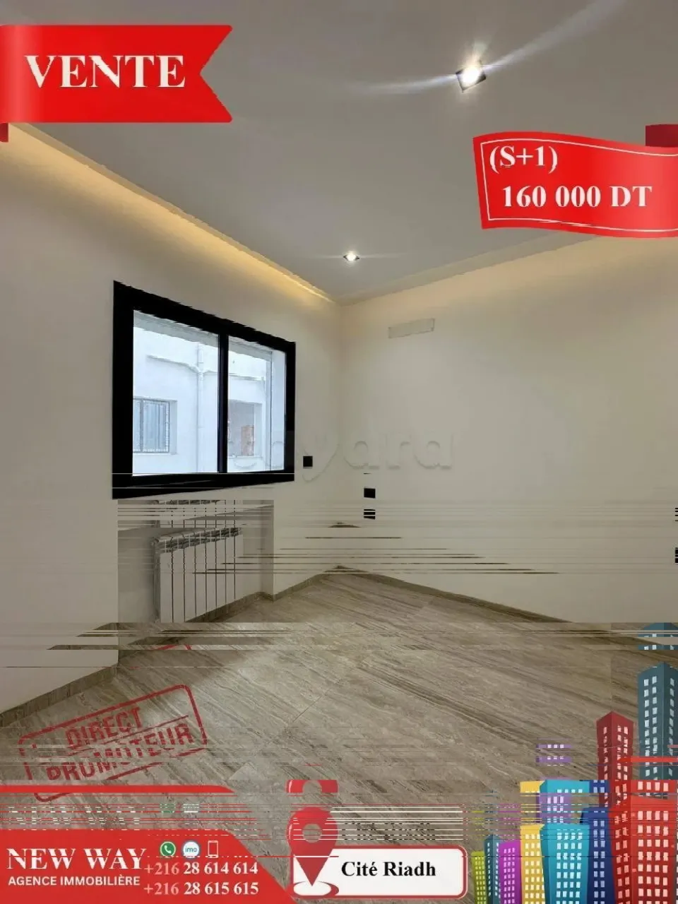 (S+1) Directe Promoteur à Cité Riadh Sousse