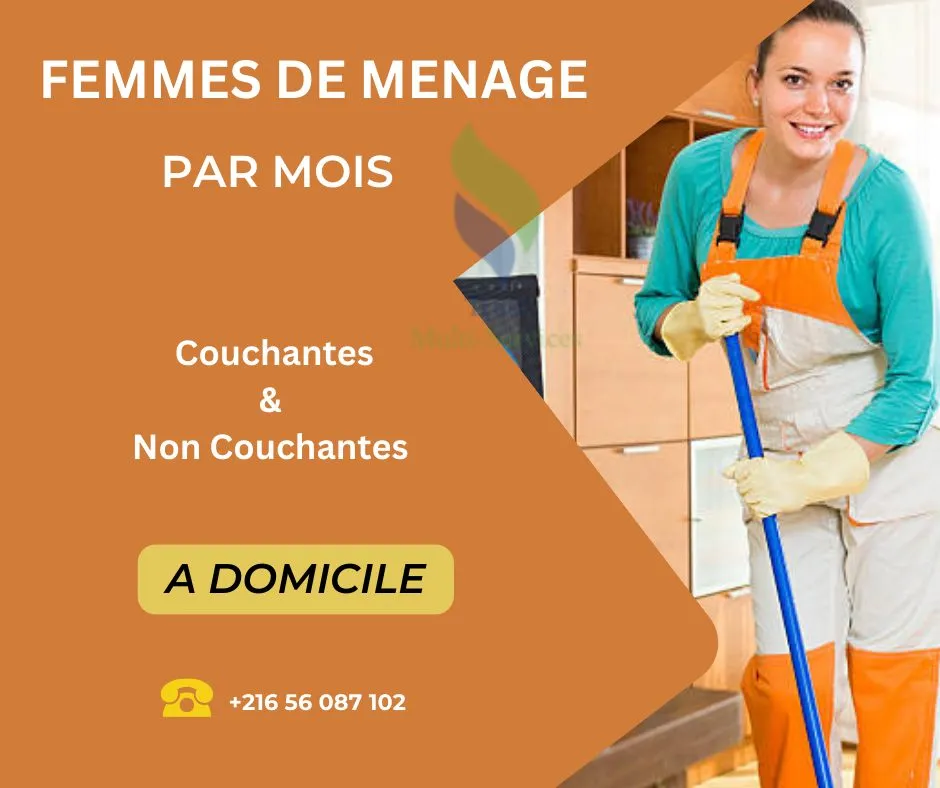 DES AIDES MENAGERES PAR MOIS A