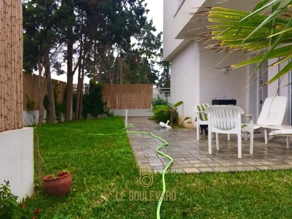 A Louer Appartement S+2 Avec Jardin à Sidi Mahersi, Nabeul