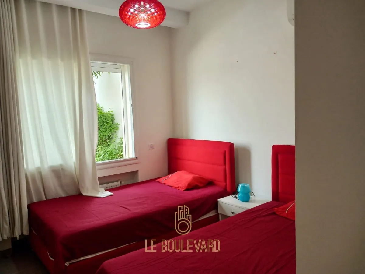 A Louer Appartement S+2 Avec Jardin à Sidi Mahersi, Nabeul