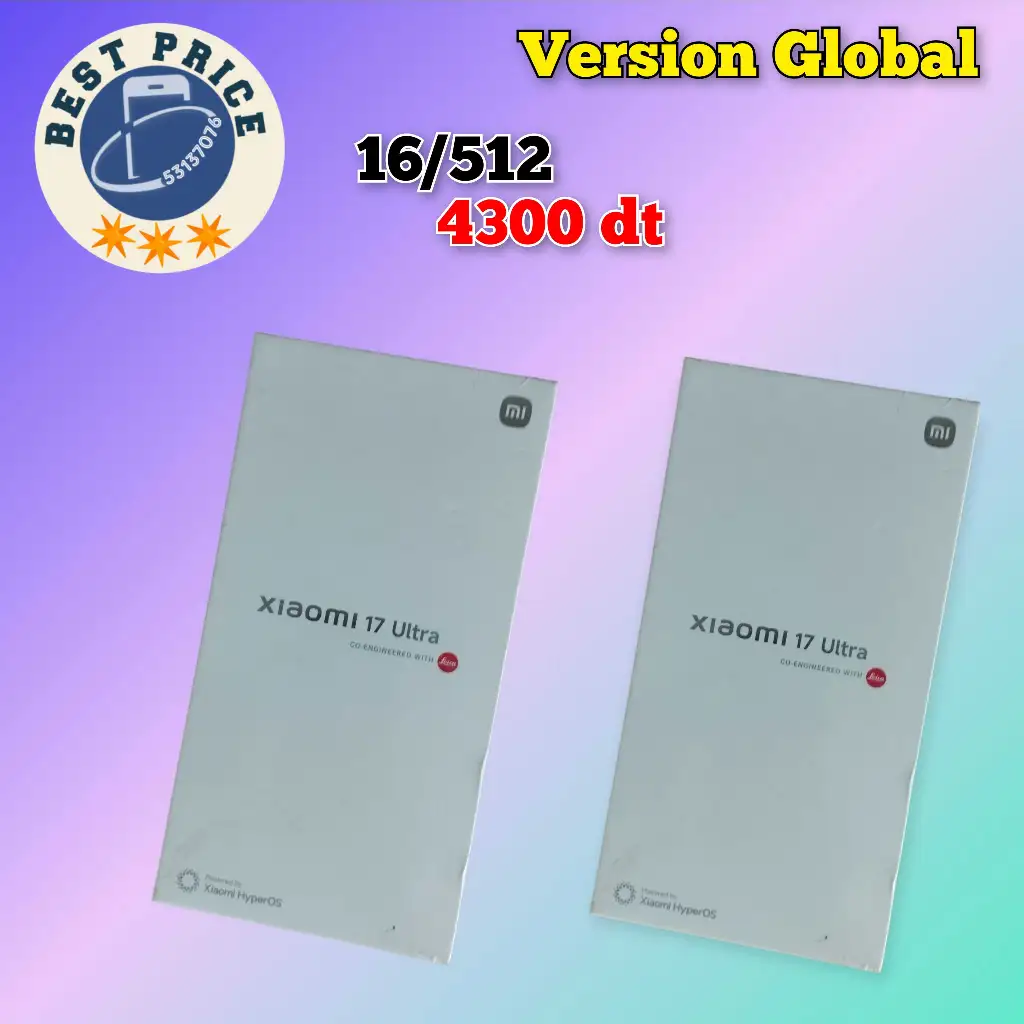 xiaomi 17 Ultra 5G 16/512 Version Global /Cacheté Neuf paquet fermé # validé ✔️