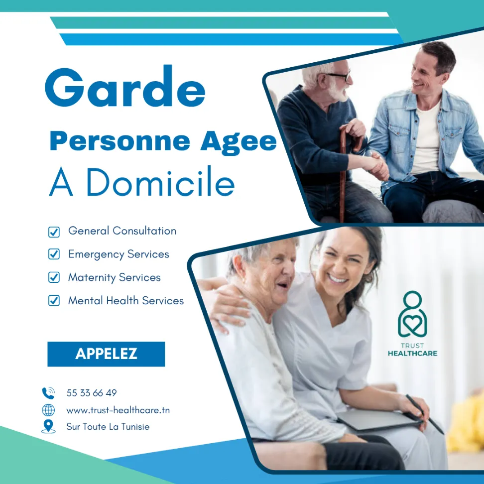  TROUVEZ UNE AIDE FIABLE POUR VOS PARENTS À DOMICILE A BORJ EL BACCOUCHE