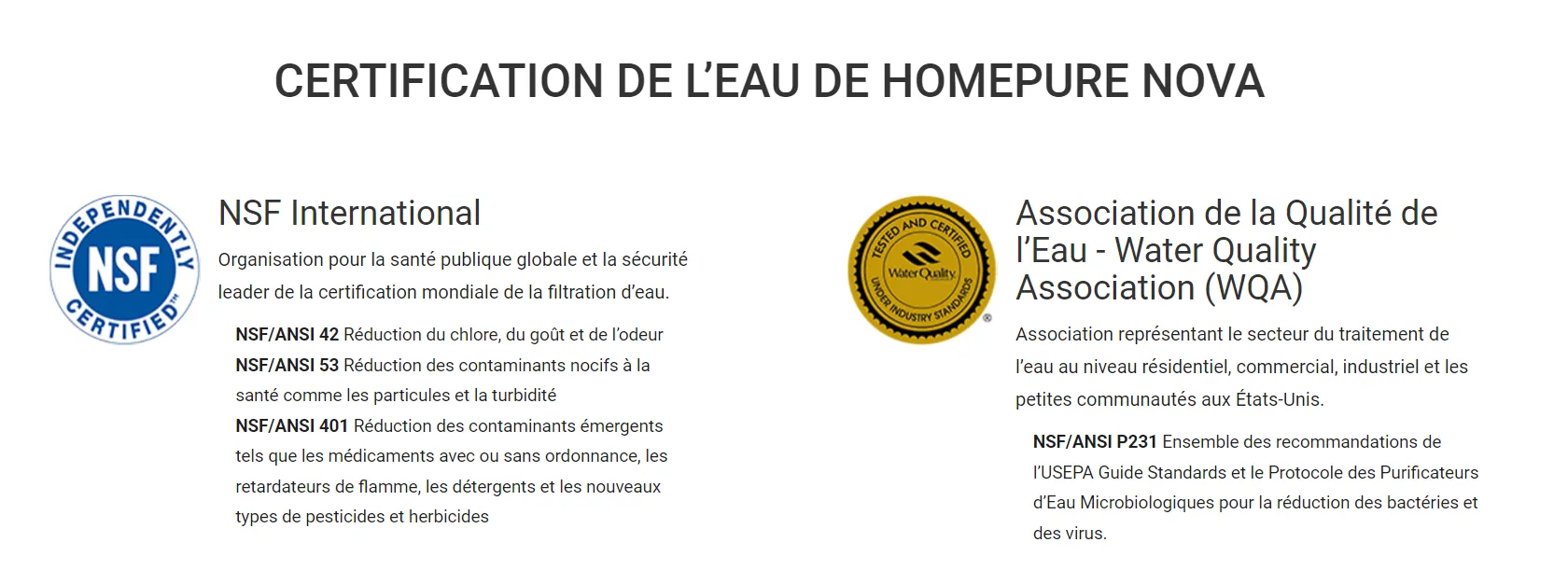 💧 HomePure Nova – Système de filtration d’eau haut de gamme