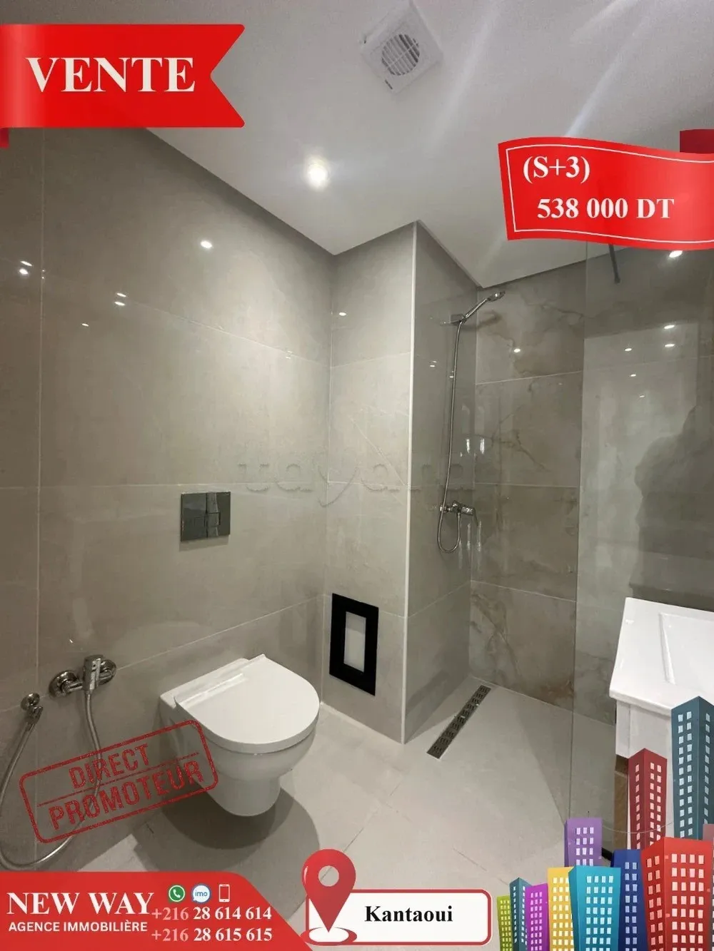 (S+3) à Kantaoui Direct Promoteur, Prés de la Mer