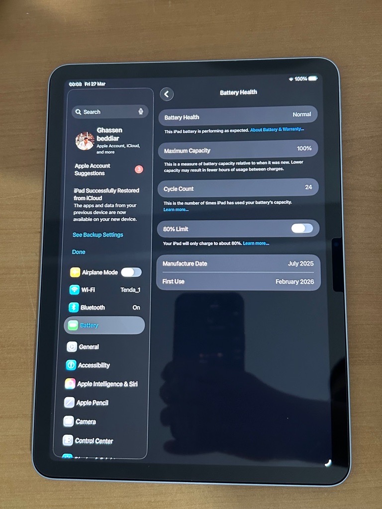 ipad M3 air 11 pouces avec pencil