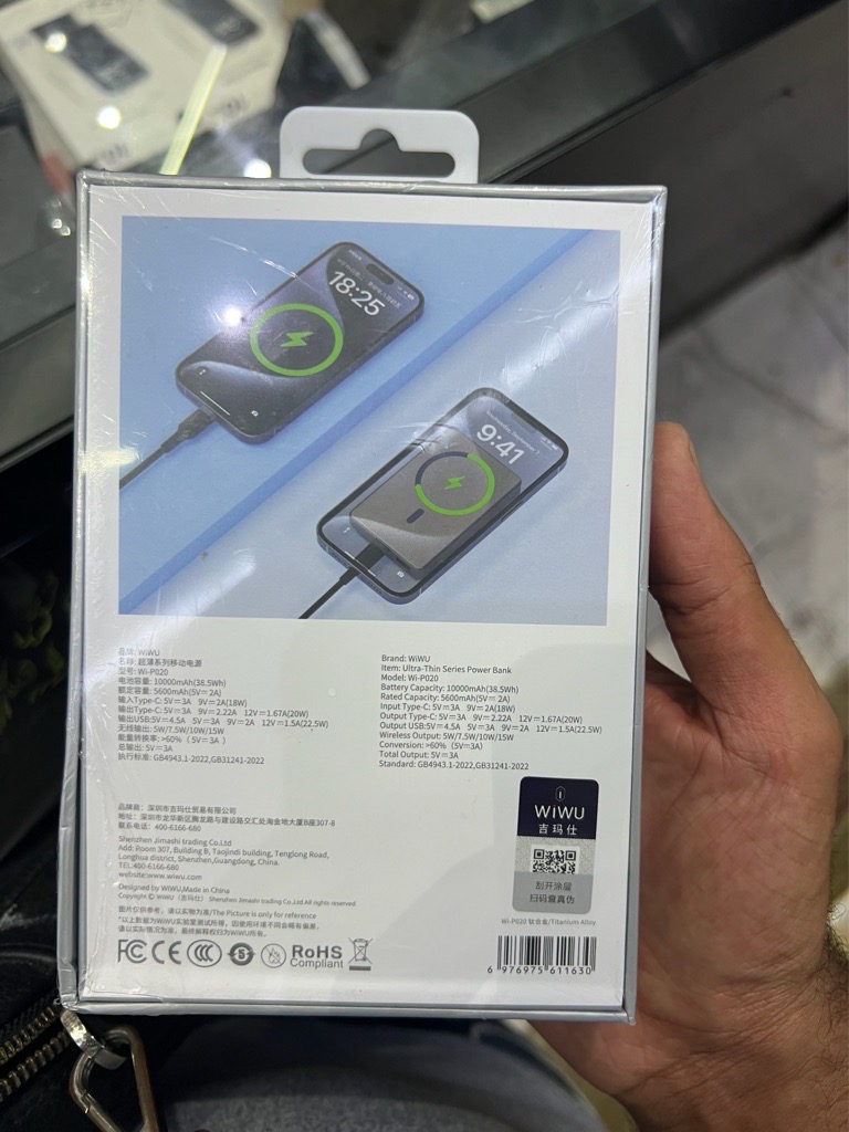Wiwu Ultra Thin Magsafe Powerbank 10000mAh 15W Wi-P020