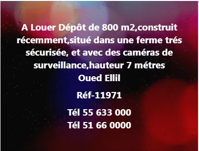 dépot a louer