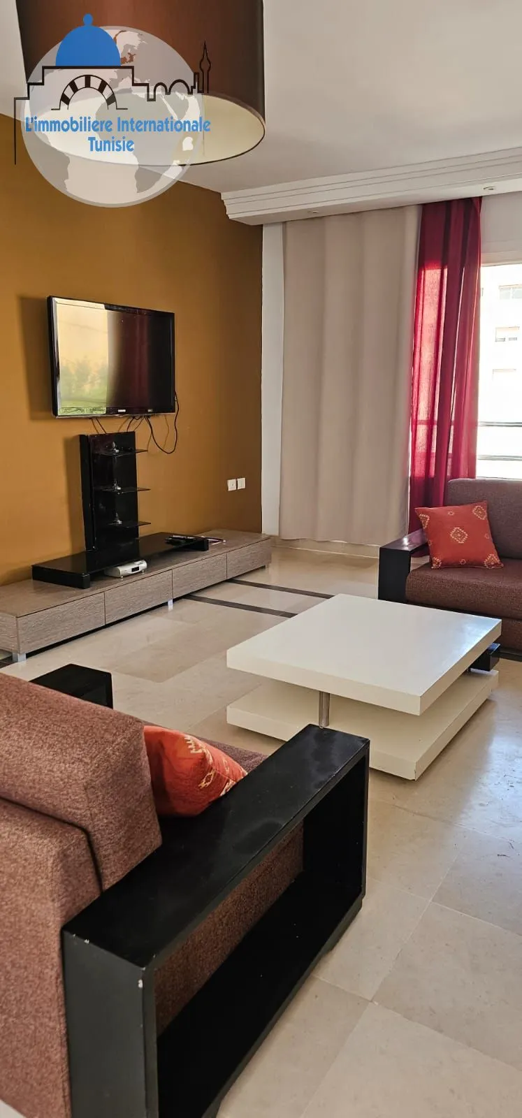  location annuelle un appartement en S+3 meublé seulement pour l'étranger, située à Corniche Sousse