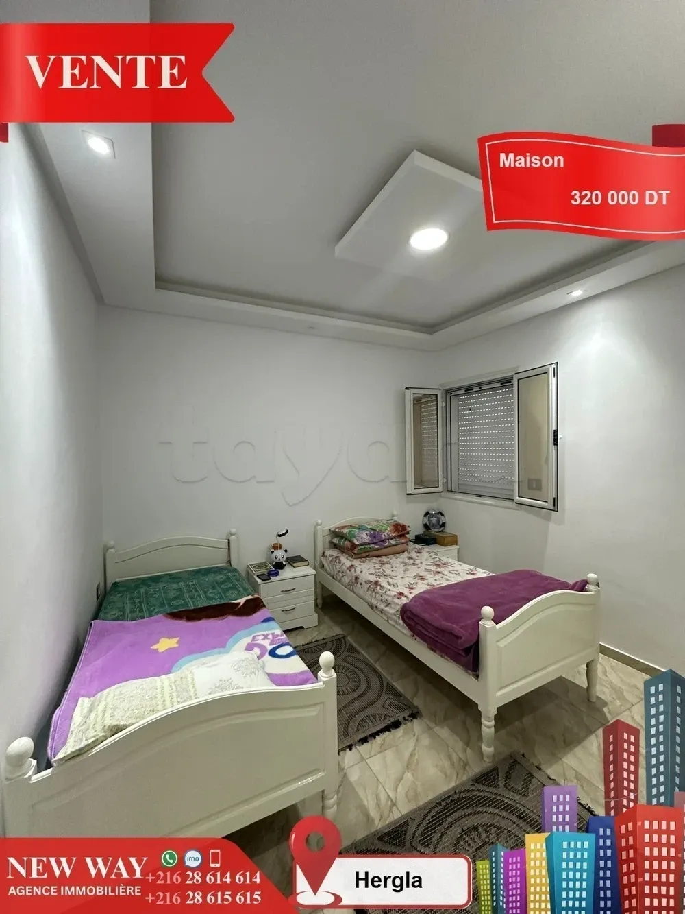 Maison à Hergla, Proche de toutes Commodités