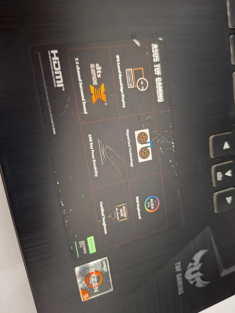 Asus TUF705D en Panne