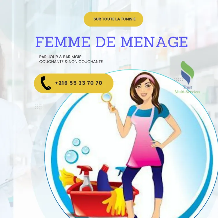 Femme de Ménage Par Jour a El Omrane