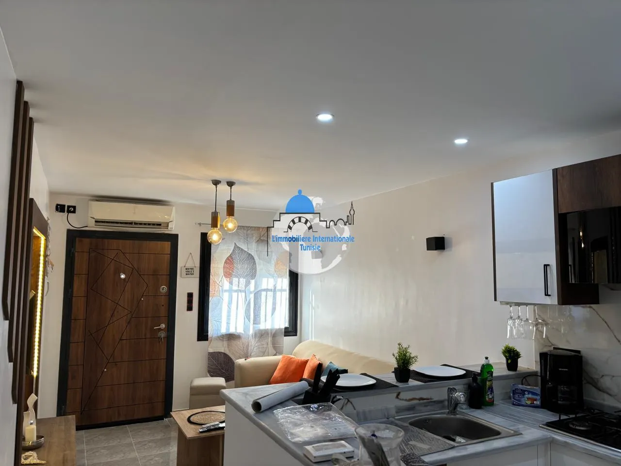 Location  annuelle un appartement en S+1 au RDC à khzema EST Sousse