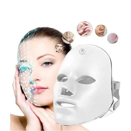 masque facial de luminothérapie LED 7 couleurs pour le soin de la peau à domicile