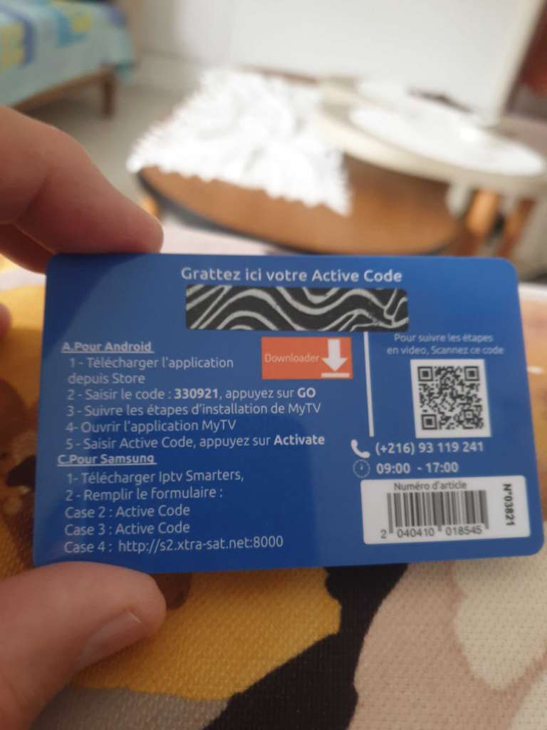 Récepteur avec abonnement 