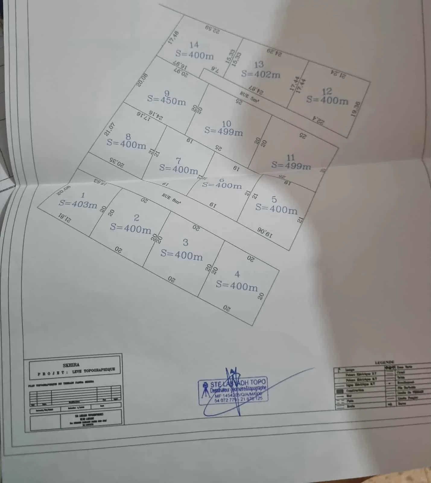 أرض مقسمة للبيع ثمن المتر مربع 35 دينار