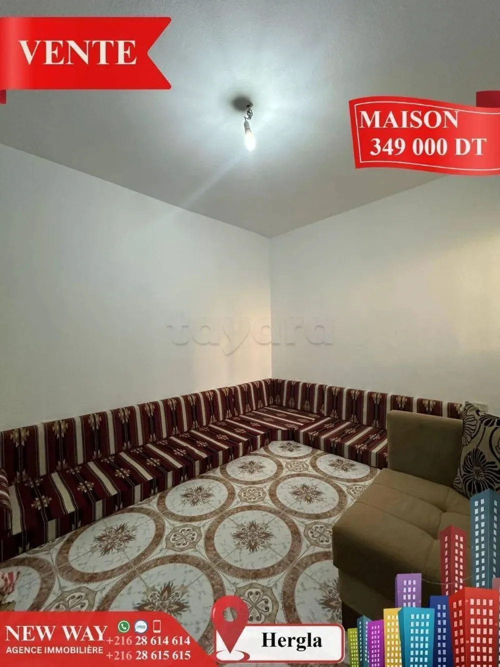 Maison à Hergla, Proche de toutes Commodités