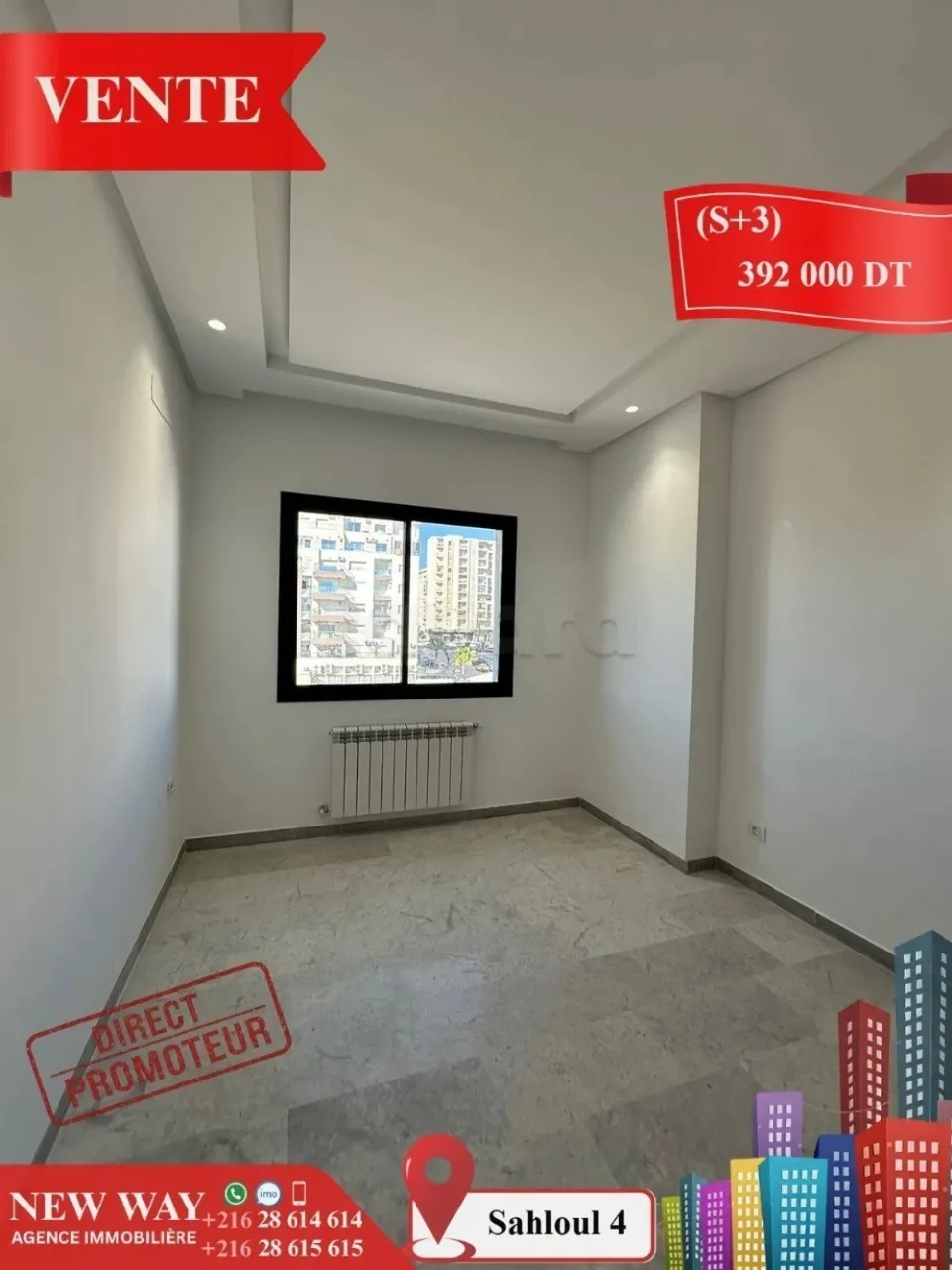 (S+3) Directe Promoteur à Sahloul 4
