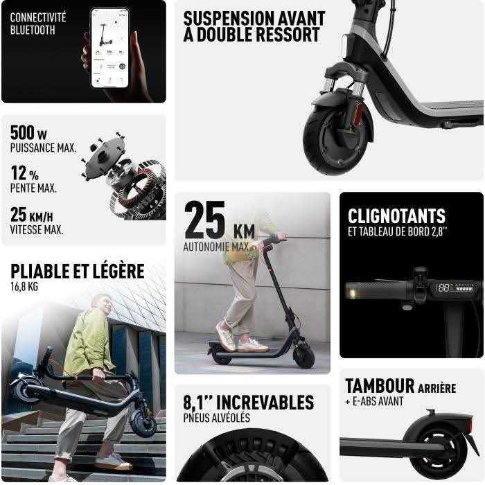 Trottinette electrique Segway-Ninebot E2 D II 