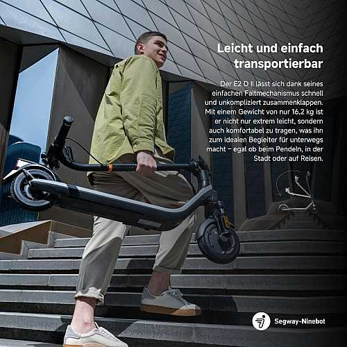 Trottinette electrique Segway-Ninebot E2 D II 