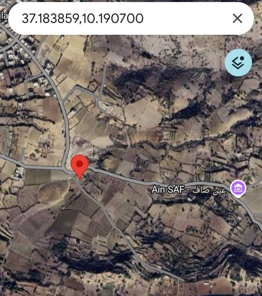 Lôt de terrain Rafraf 1120m² titré